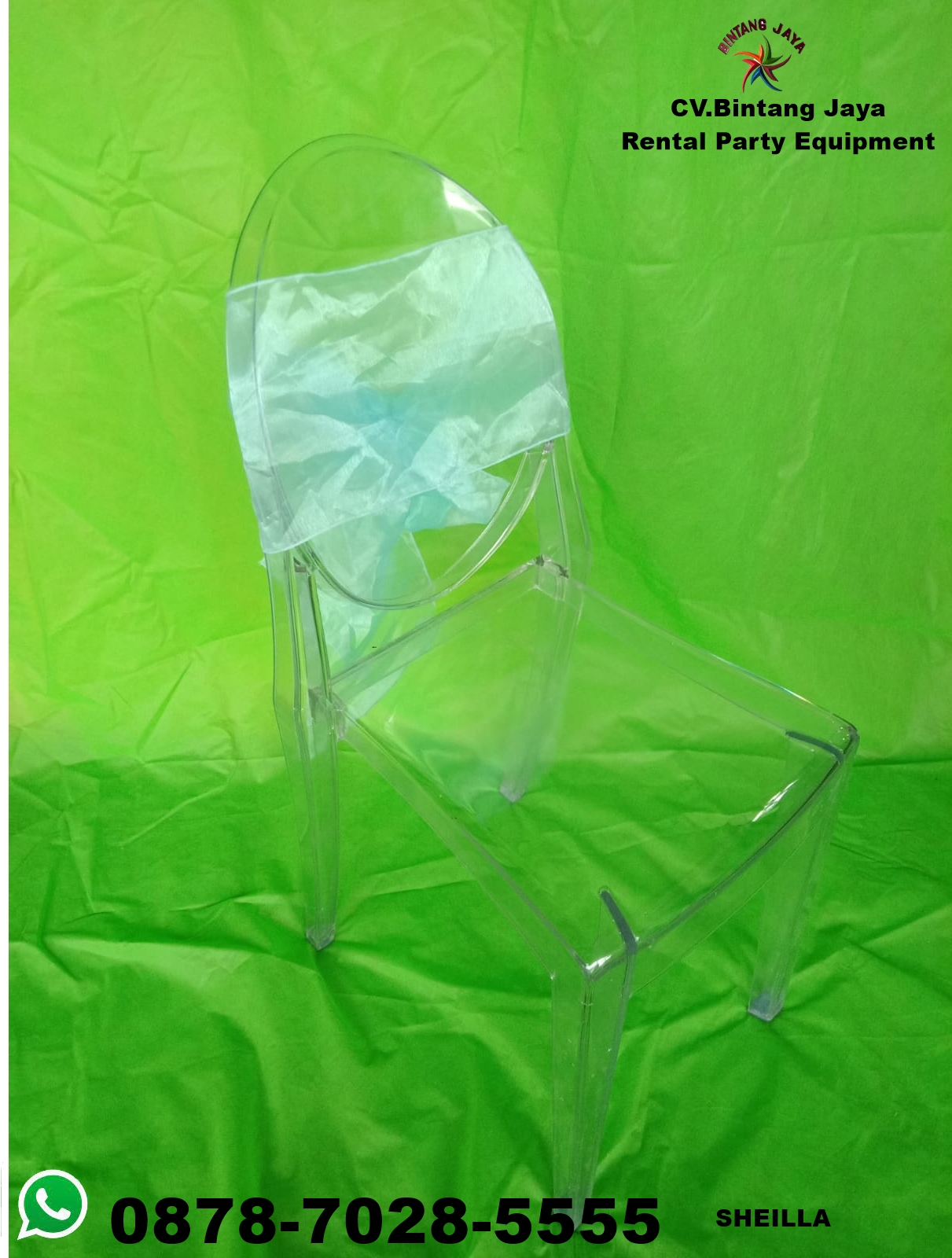 Kursi ghost acrylic.