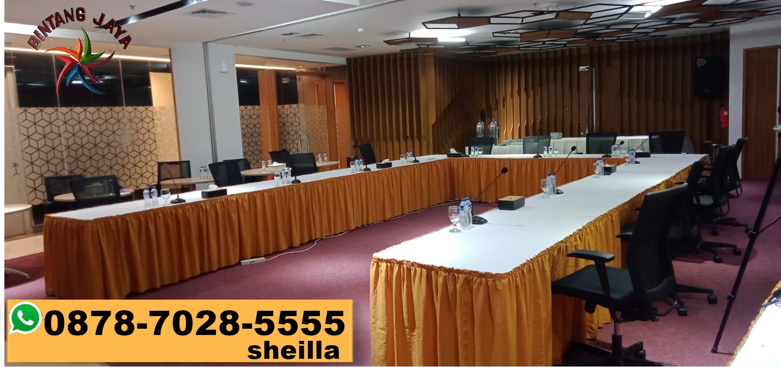 Meja Kotak Ukuran 80x180cm