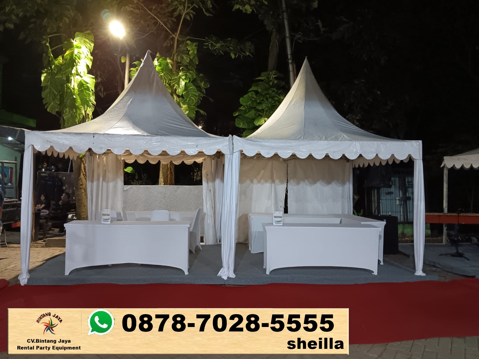 Sewa tenda Kampung Rawa Johar Baru Jakarta Pusat