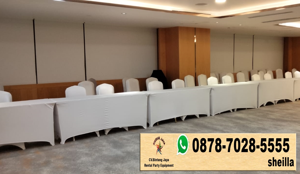 Sewa meja IBM 45x180cm Kawasan Industri Sentul Bogor