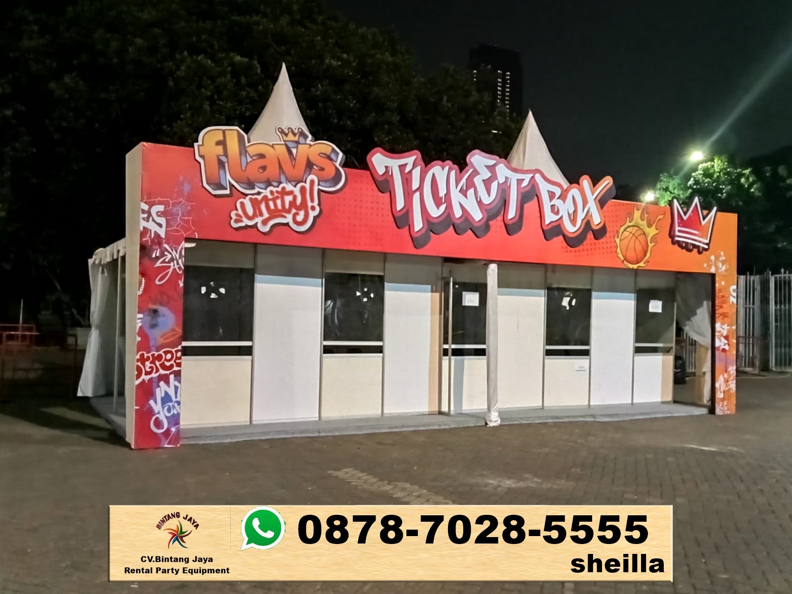 Sewa tenda sarnafil 5x5m kawasan GIIC Bekasi