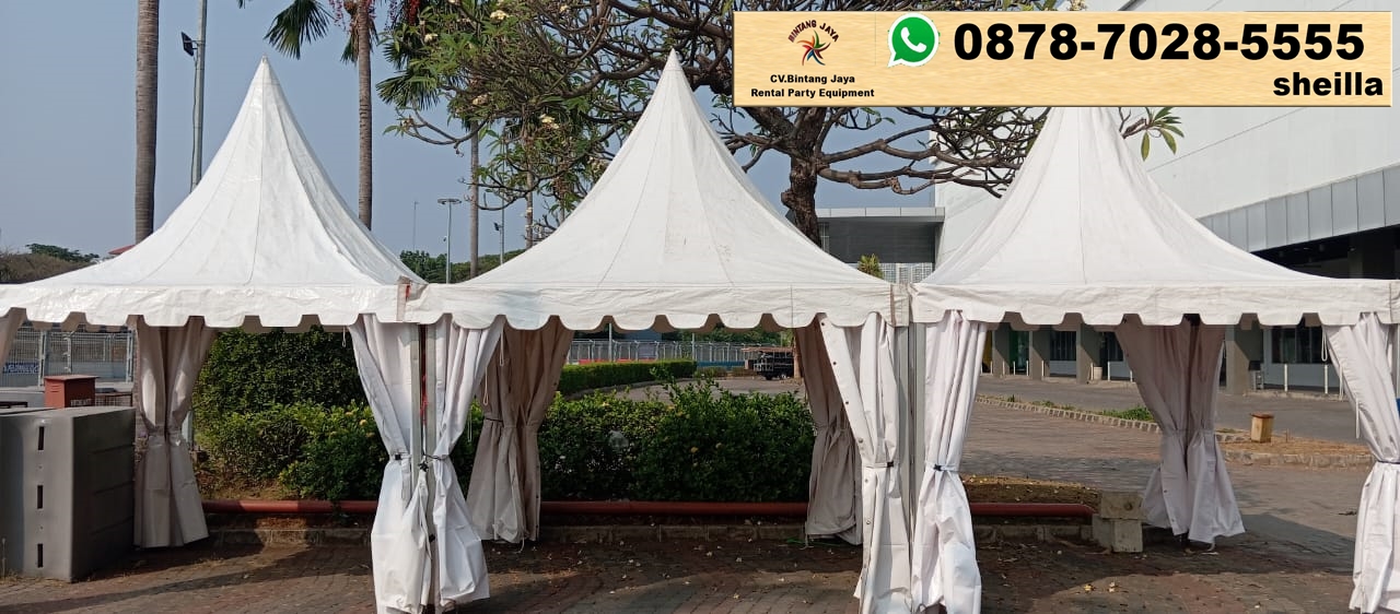 Sewa tenda kerucut 3x3m terdekat siap antar Jakarta