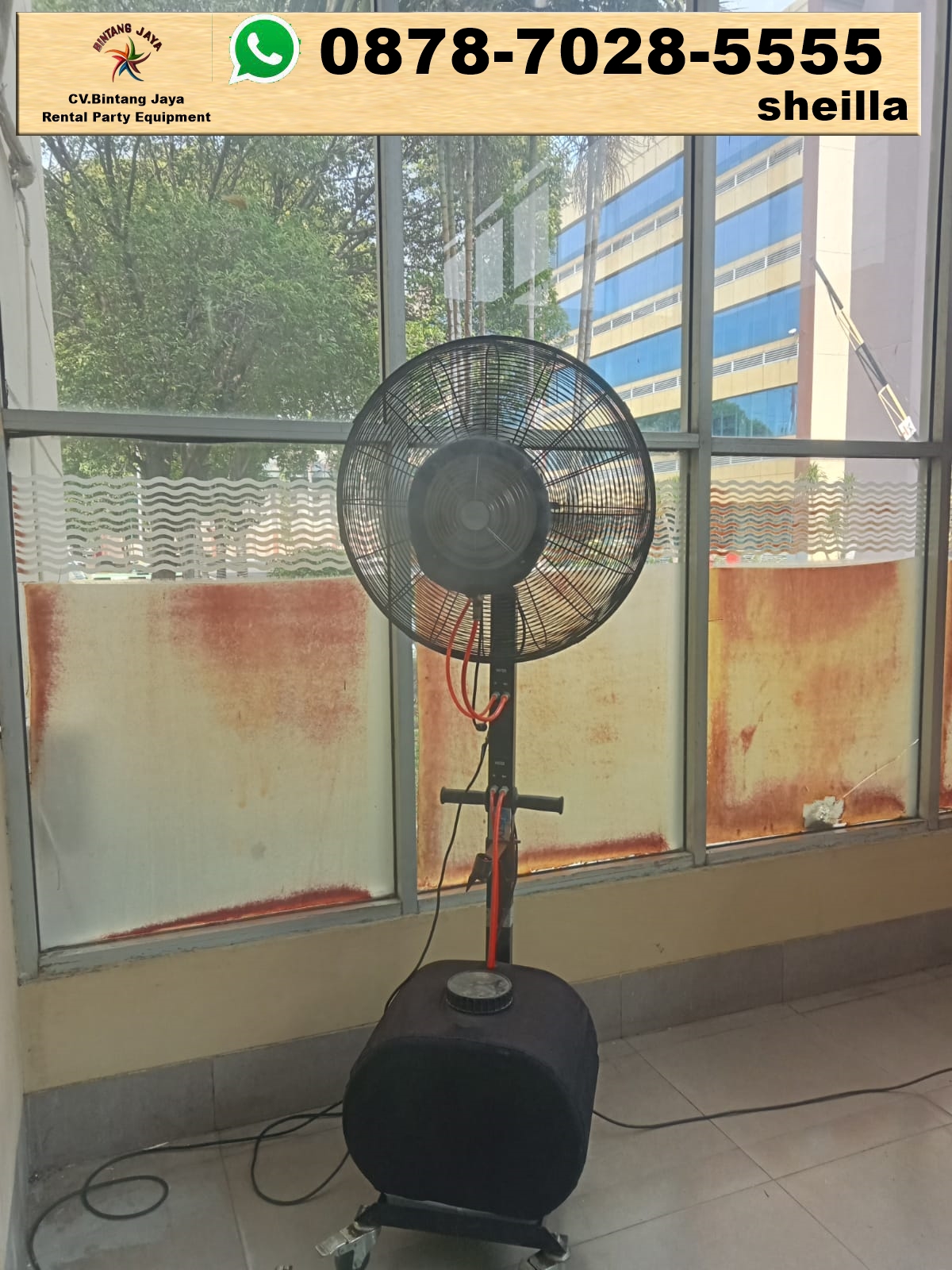 Sewa misty fan 26 inch hitam stok banyak Pasar Minggu Jakarta Selatan