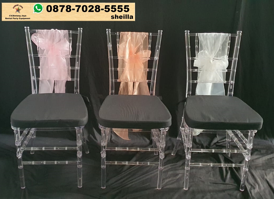 Gudang sewa kursi acrylic gratis ongkir jakarta