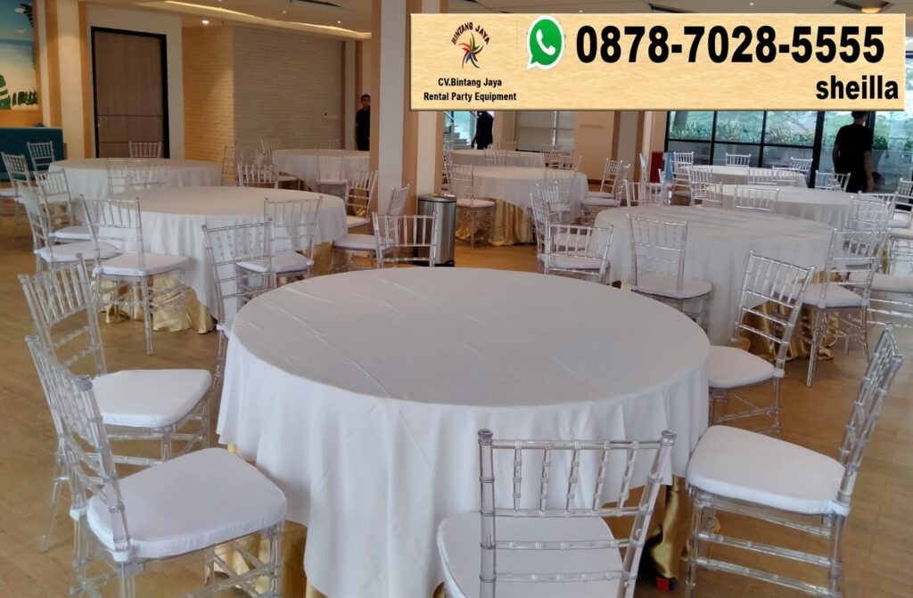 Harga sewa kursi acrylic terbaru 2024 Jakarta