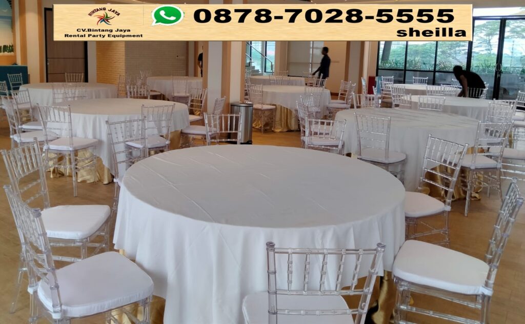 Harga sewa kursi acrylic terbaru 2024 Jakarta