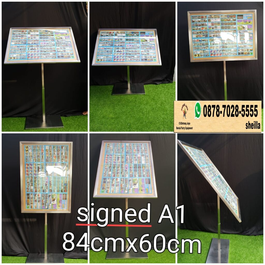 Sewa sign out landscape gratis ongkir Jakarta Pusat