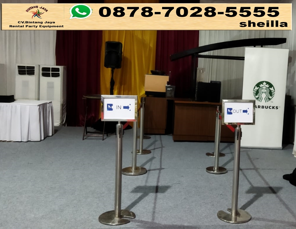 Sewa sign out landscape gratis ongkir Jakarta Pusat