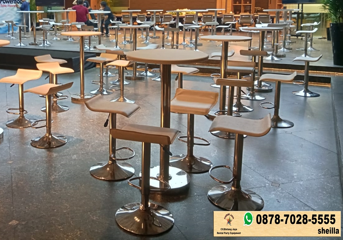 Pusat sewa meja dan kursi barstool sewa murah Bekasi