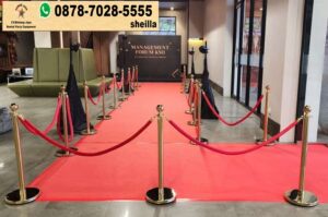 Sewa tiang antrian gold dan stainless Jakarta