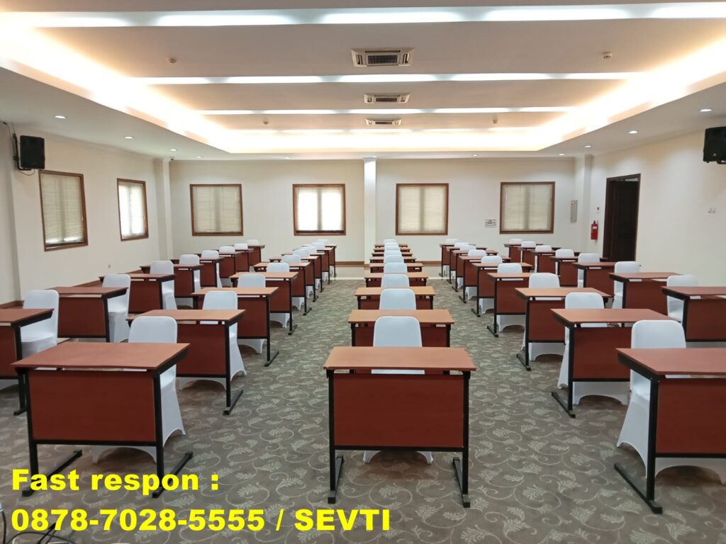 Jasa sewa meja seminar meja single slim kabupaten Bekasi