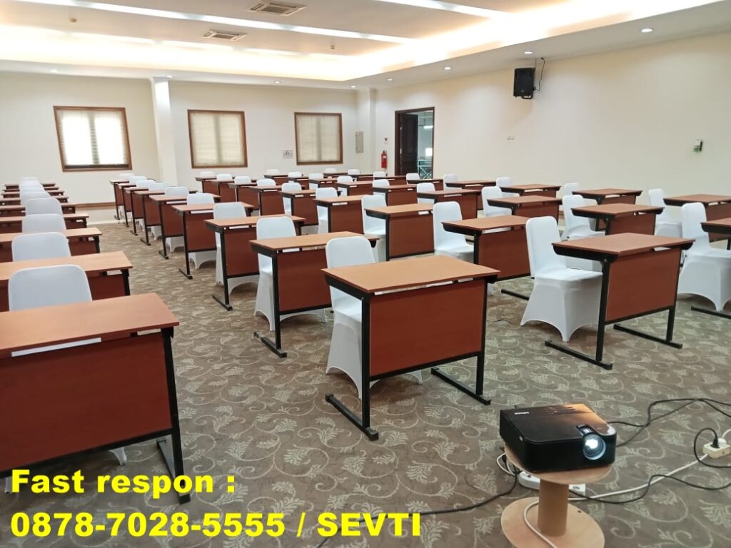 Jasa sewa meja seminar meja single slim kabupaten Bekasi