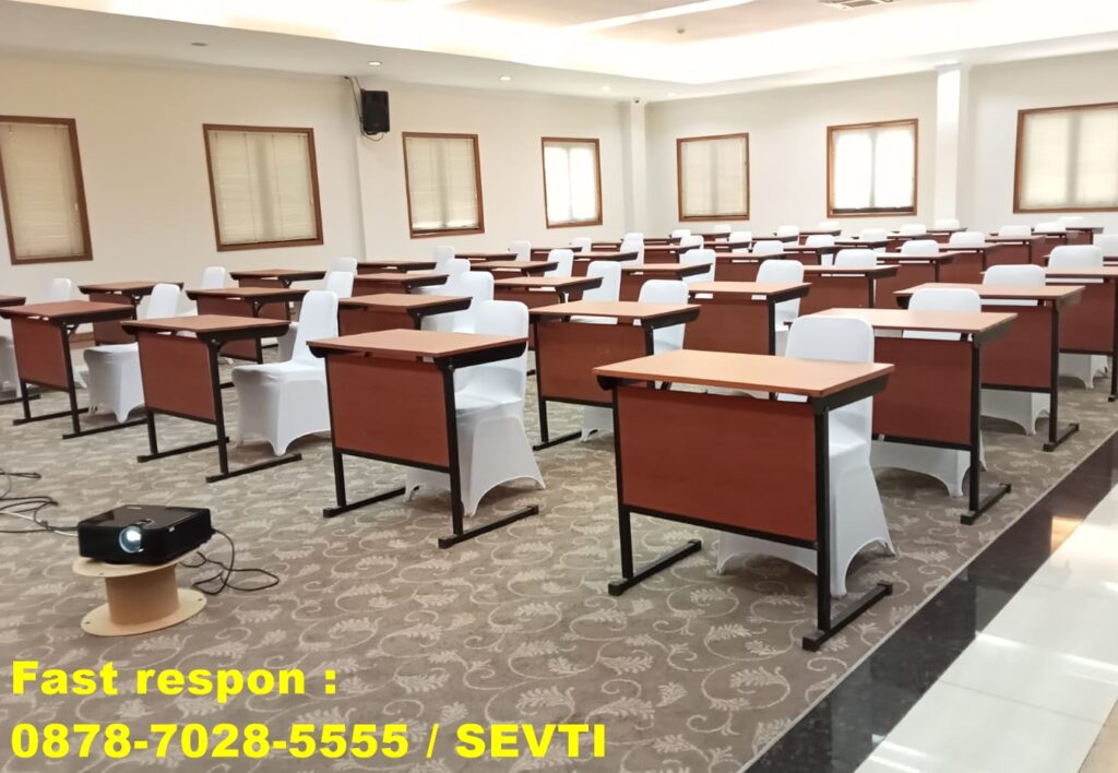 Jasa sewa meja seminar meja single slim kabupaten Bekasi