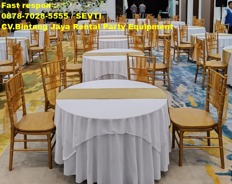 Sewa Kursi Mewah Kursi Tiffany Kayu Gold Jakarta Timur