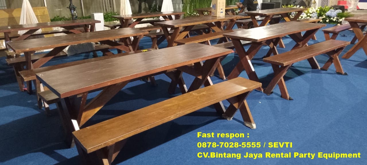 Sewa kursi taman kayu extra respon cepat Bekasi Kota