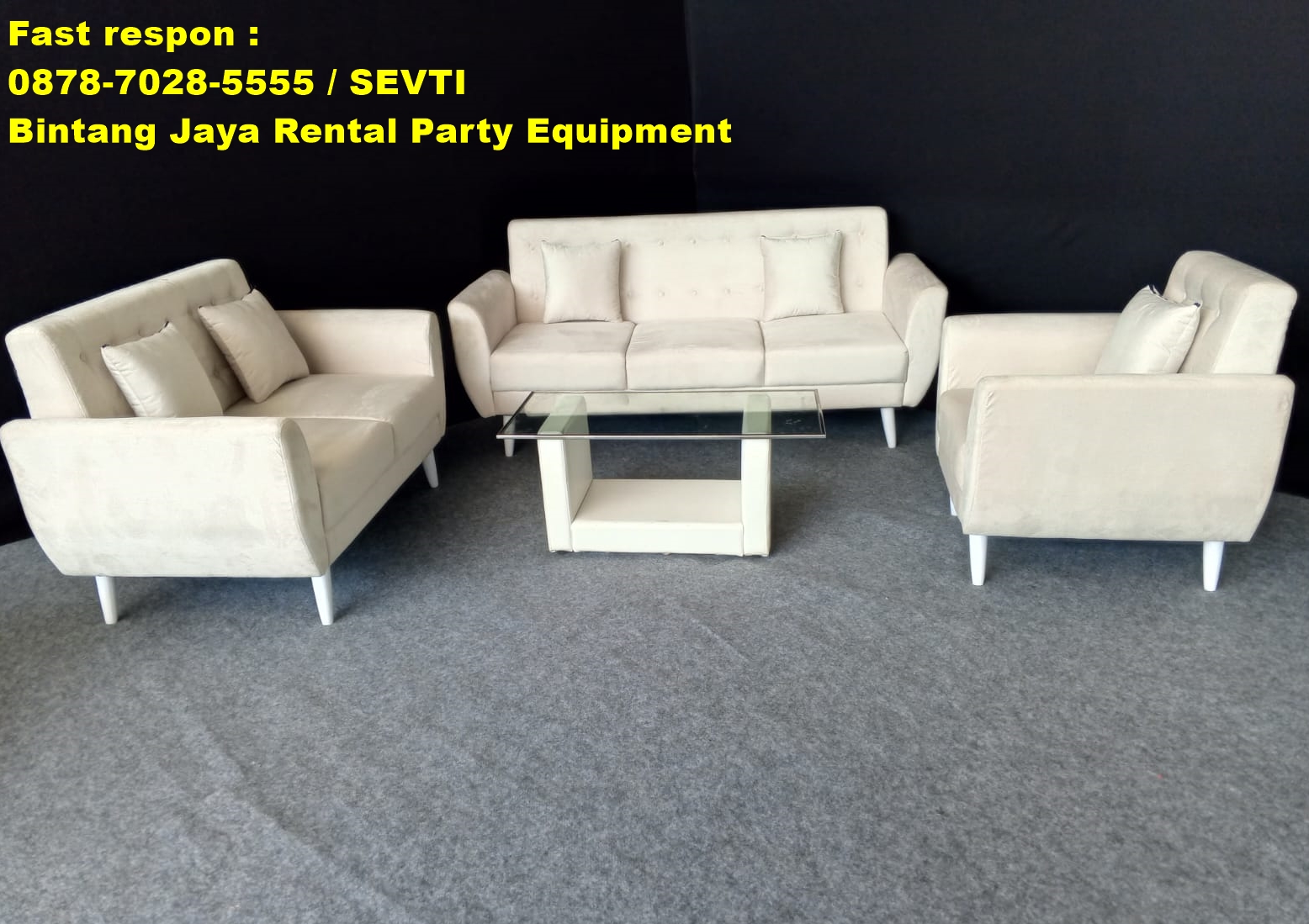 Sewa Kursi Type Sofa Single Dan Double Area Bekasi