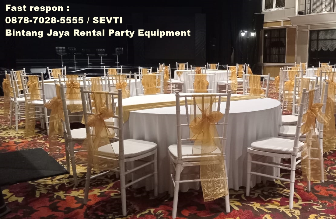 Tempat Sewa Kursi Tiffany Kayu Sewa Murah Di Bekasi Tambun