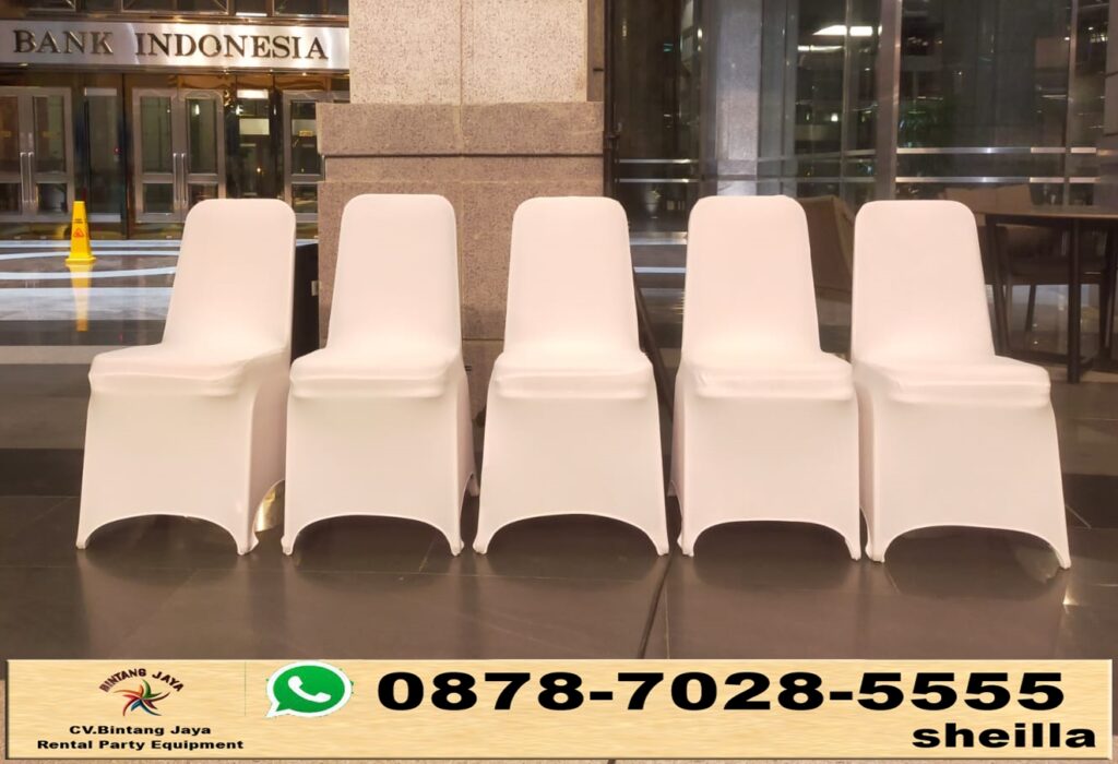 Sewa Kursi Susun Cover Putih Event Bank Indonesia Jakarta