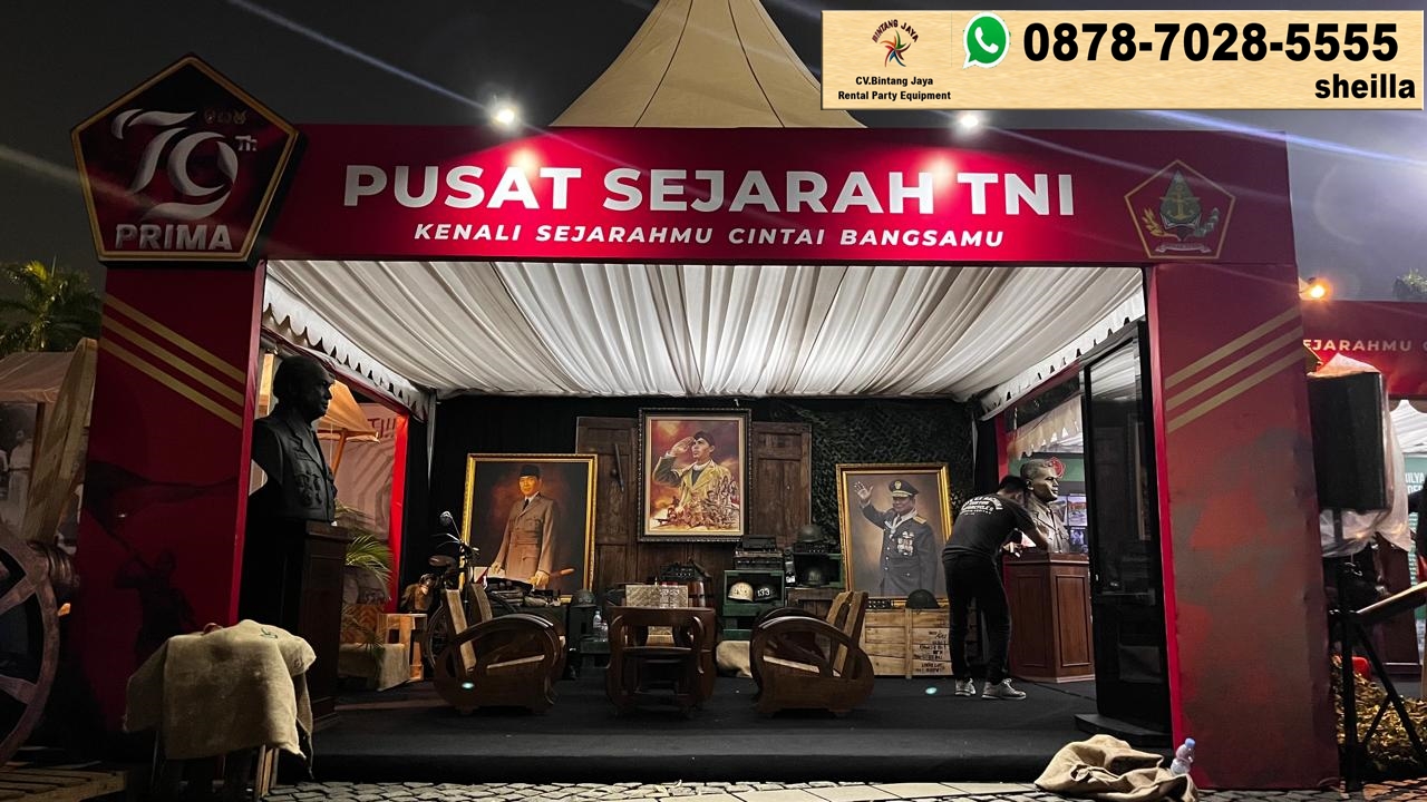 Sewa Dekorasi Kain Tenda Sarnafil Kerucut Area Terdekat Jakarta