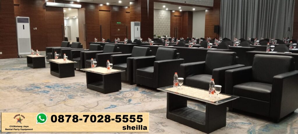 Jasa Sewa Sofa Kotak Minimalis Hitam Area Jakarta Bogor