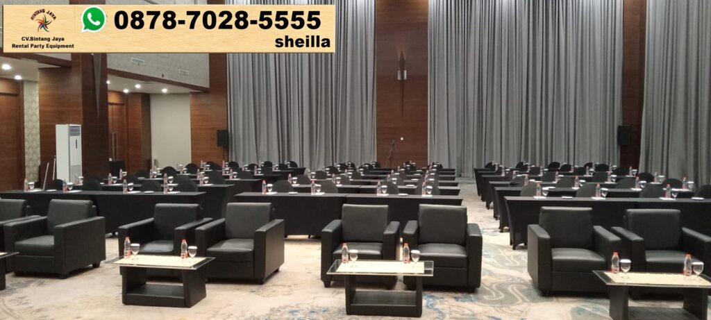 Jasa Sewa Sofa Kotak Minimalis Hitam Area Jakarta Bogor