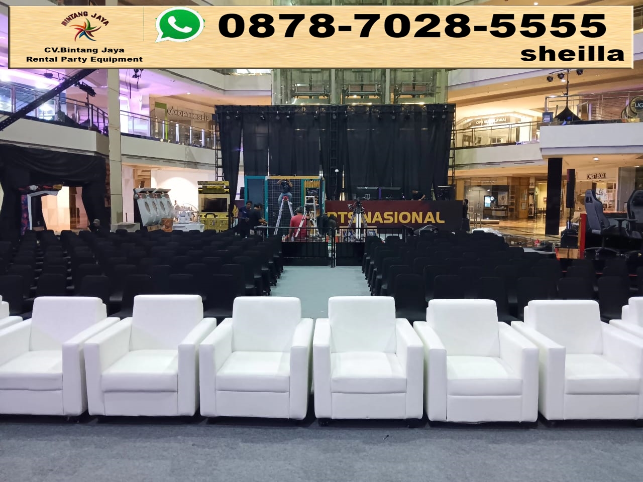 Penyedia Sewa Sofa Kotak Minimalis Putih Area Bogor