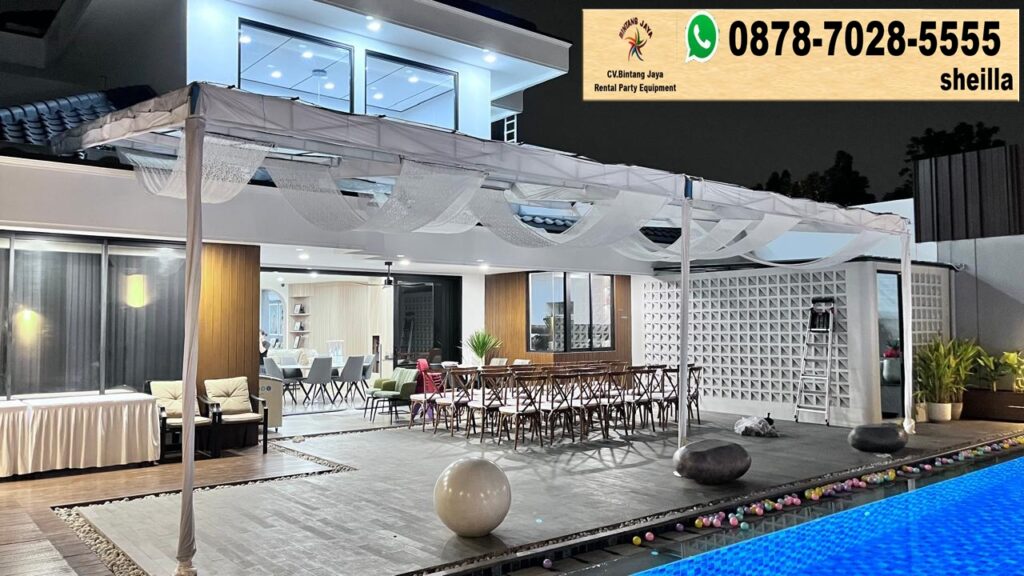 Sewa Tenda Transparan Kain Juntai Event Perum Dekorasi Bsd Tangsel