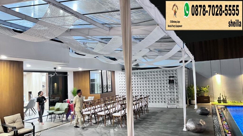 Sewa Tenda Transparan Kain Juntai Event Perum Dekorasi Bsd Tangsel