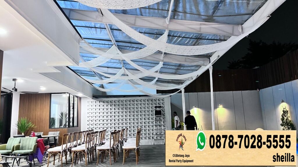 Sewa Tenda Transparan Kain Juntai Event Perum Dekorasi Bsd Tangsel