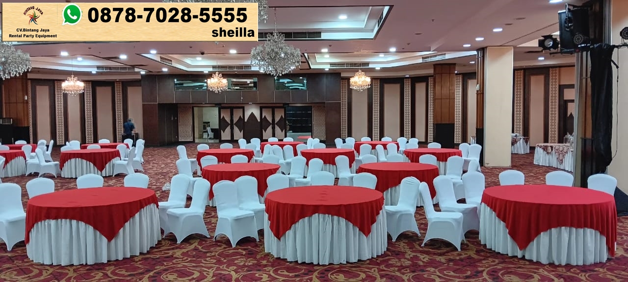 Harga Spesial Promo Sewa Meja Bundar Dan Kursi Cover Area Jakarta