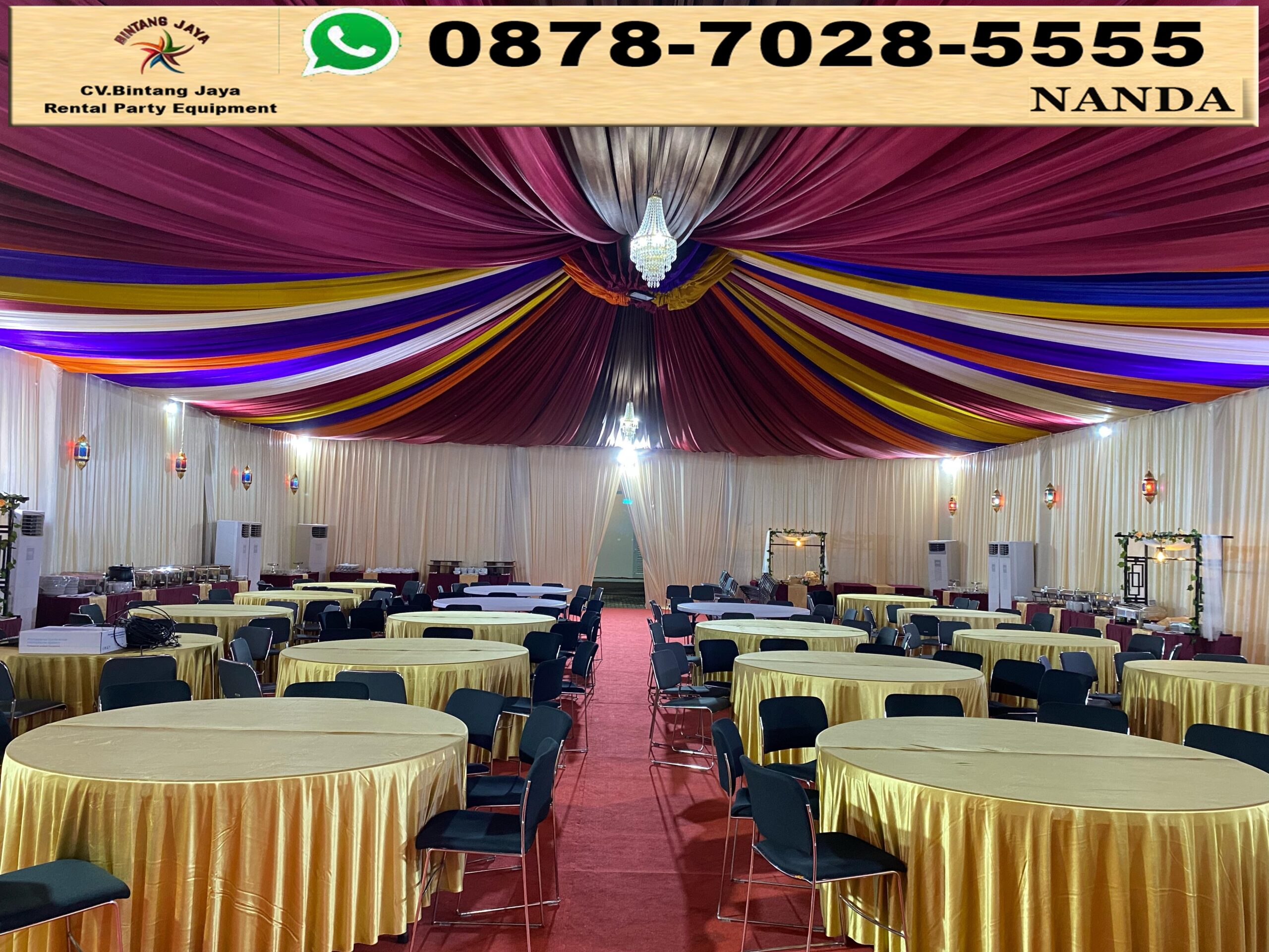 Sewa Round Table Panggung Dan Backdrop Event Area Tambun Bekasi