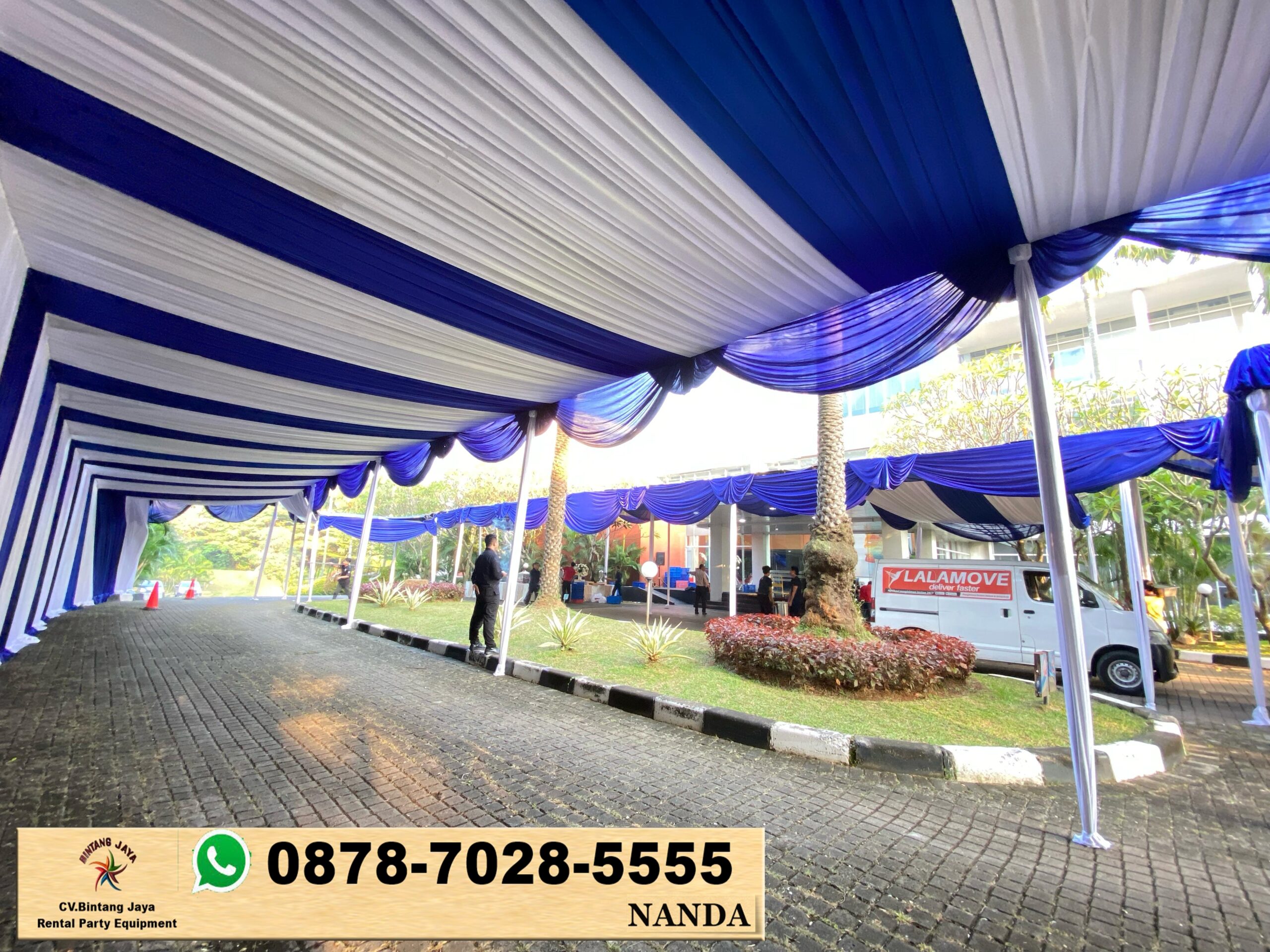 Jasa Sewa Tenda Hanggar Dekor Serut Area Jakarta