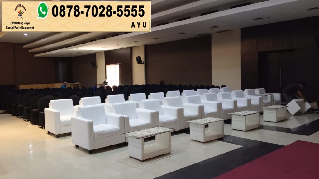 Paket Sewa Sofa Kotak Dan Meja Kaca Di Jakarta