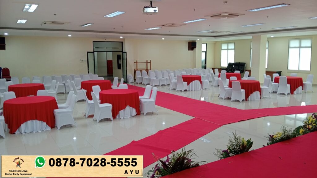 Sewa Meja Bulat Dan Cover Kursi di Jakarta