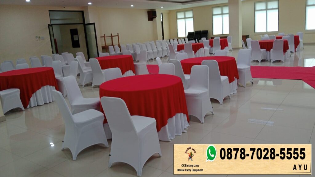 Sewa Meja Bulat Dan Cover Kursi di Jakarta
