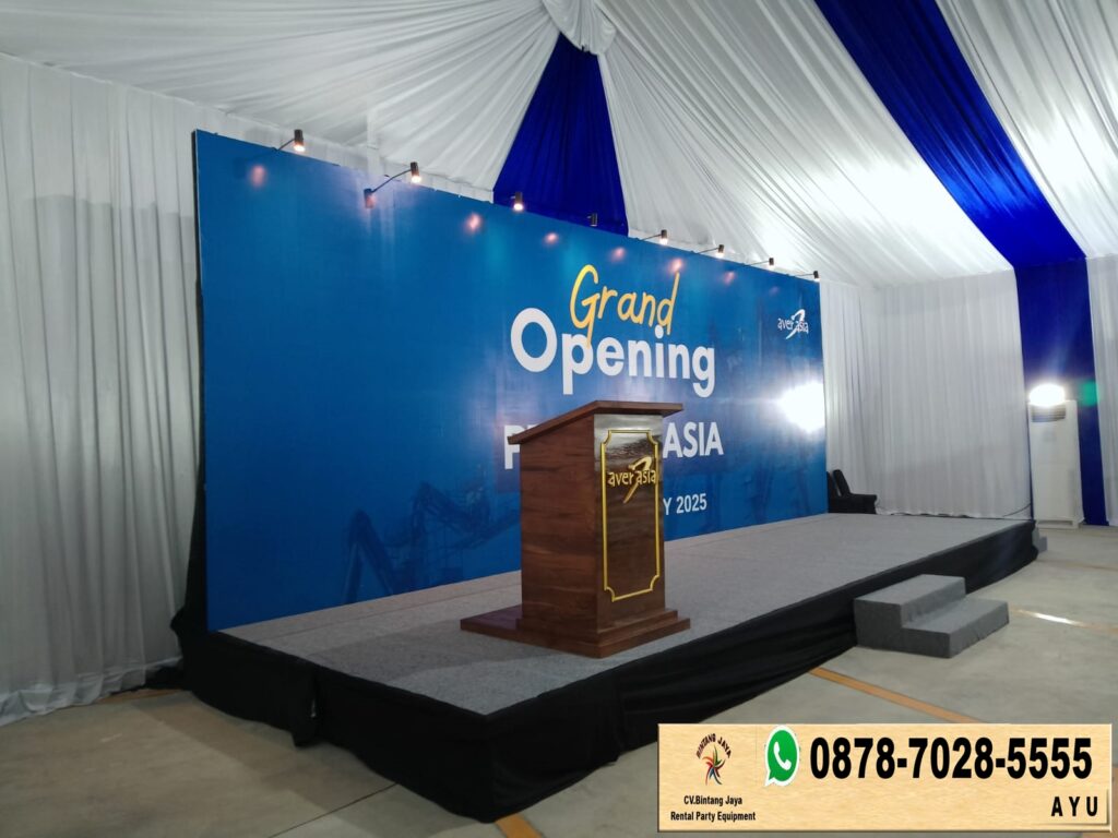 Sewa Podium Kayu VIP Ukir Jakarta