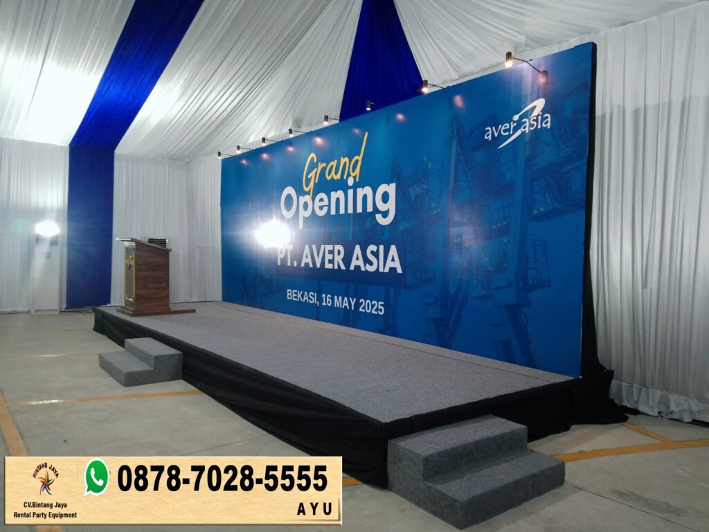 Sewa Podium Kayu VIP Ukir Jakarta