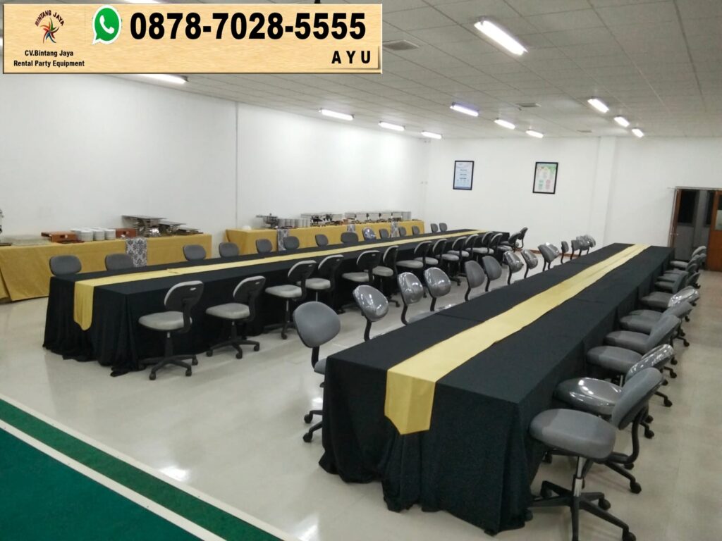 Jasa Sewa Long Table Cover Hitam Wilayah Depok