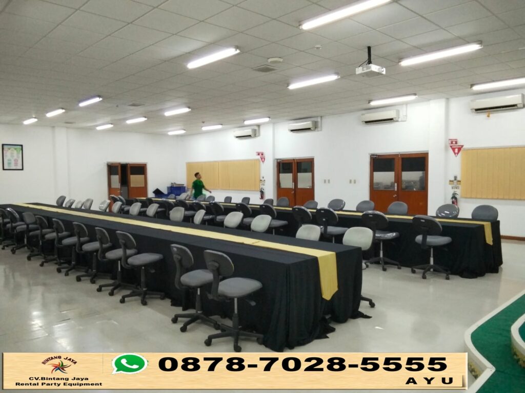 Jasa Sewa Long Table Cover Hitam Wilayah Depok