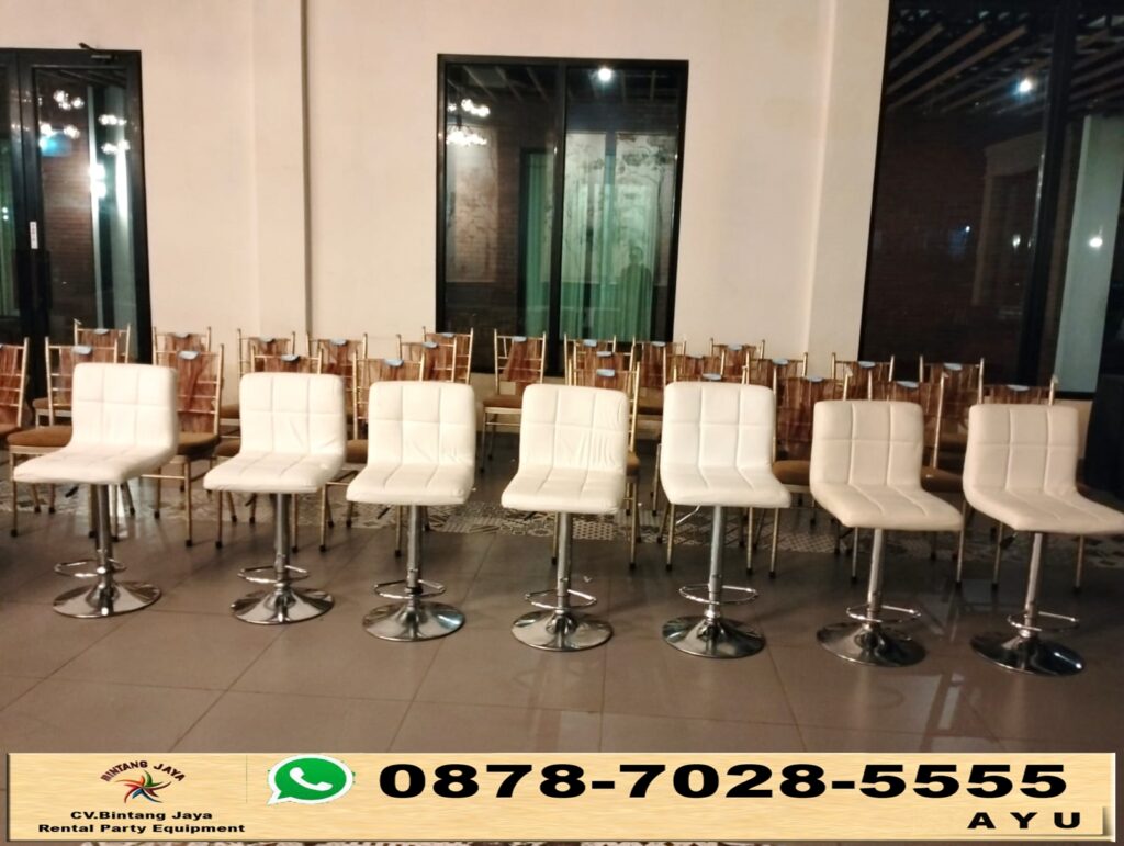 Rental Barstool Senderan Putih Jakarta