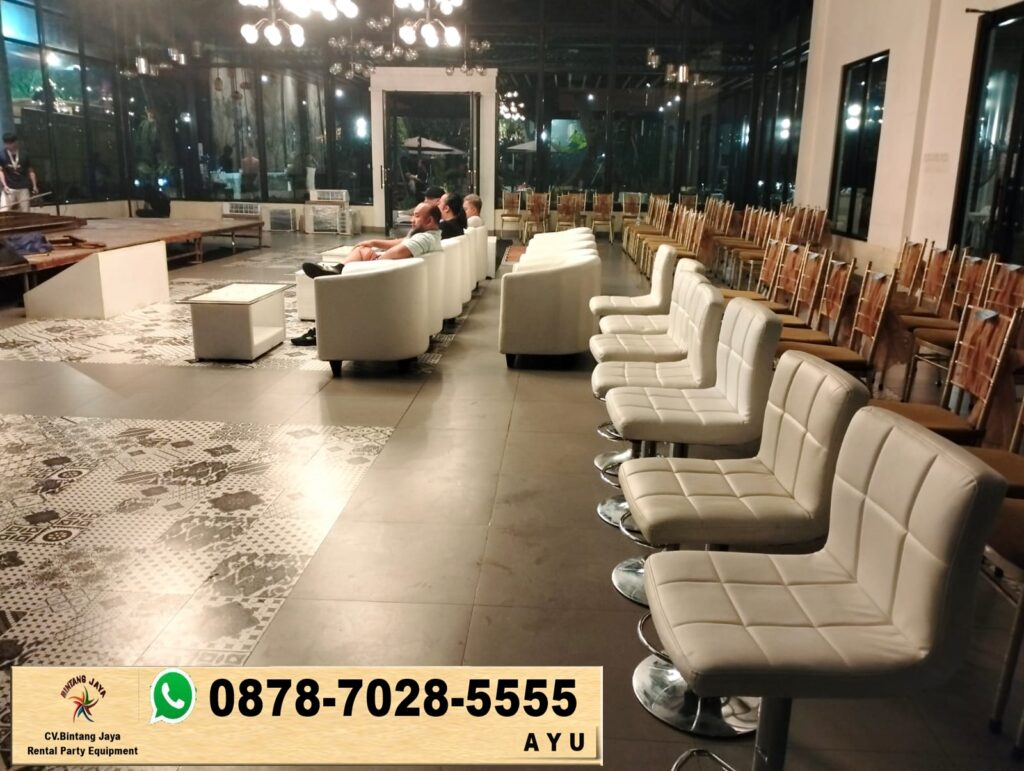 Rental Barstool Senderan Putih Jakarta