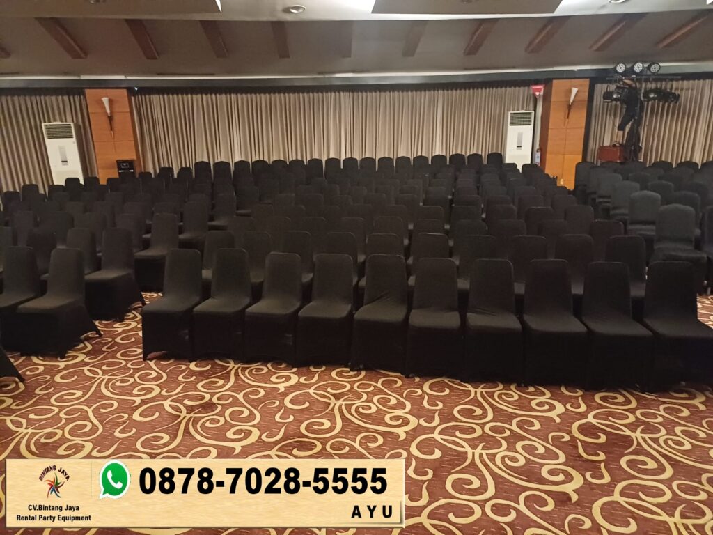 Sewa Kursi Dan Meja Cover Hitam Event Astra Sunter