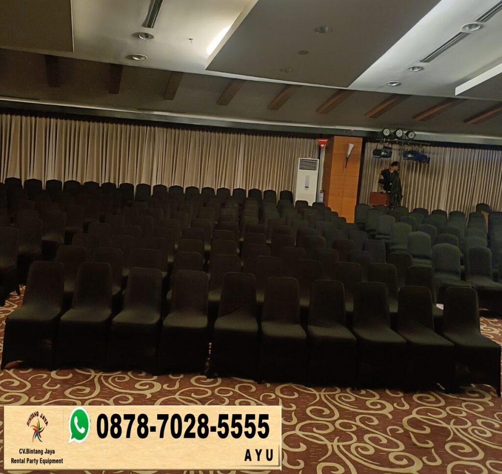 Sewa Kursi Dan Meja Cover Hitam Event Astra Sunter