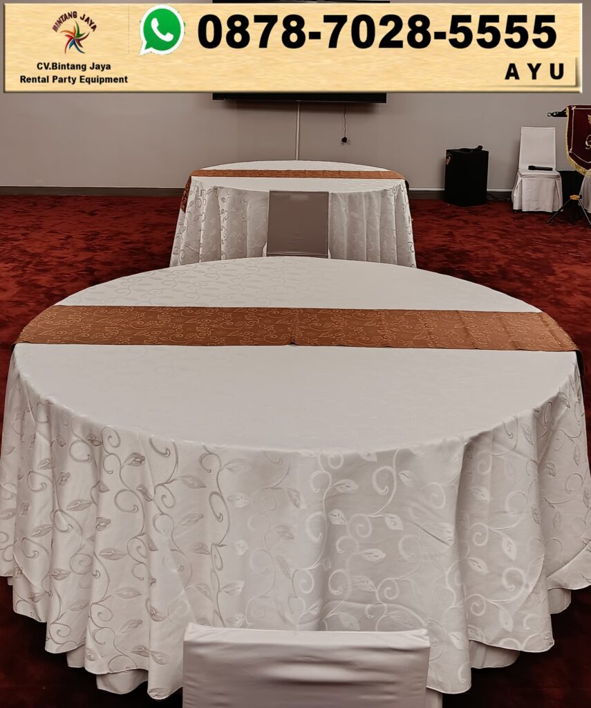 Pusat Sewa Round Table Beragam Ukuran Model Dan Warna Cover Jakarta