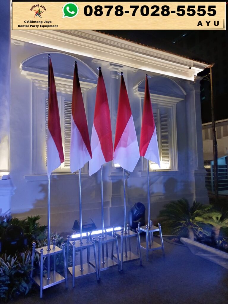 Sewa Tiang Bendera Stainless Dan Kayu VIP Bogor