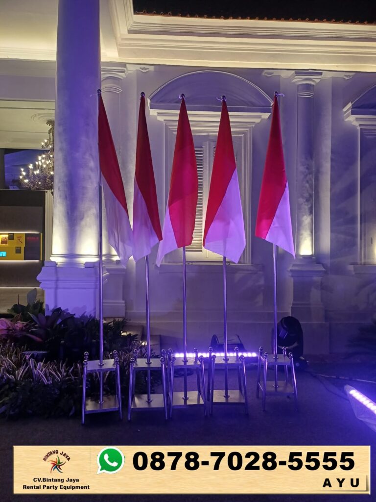 Sewa Tiang Bendera Stainless Dan Kayu VIP Bogor