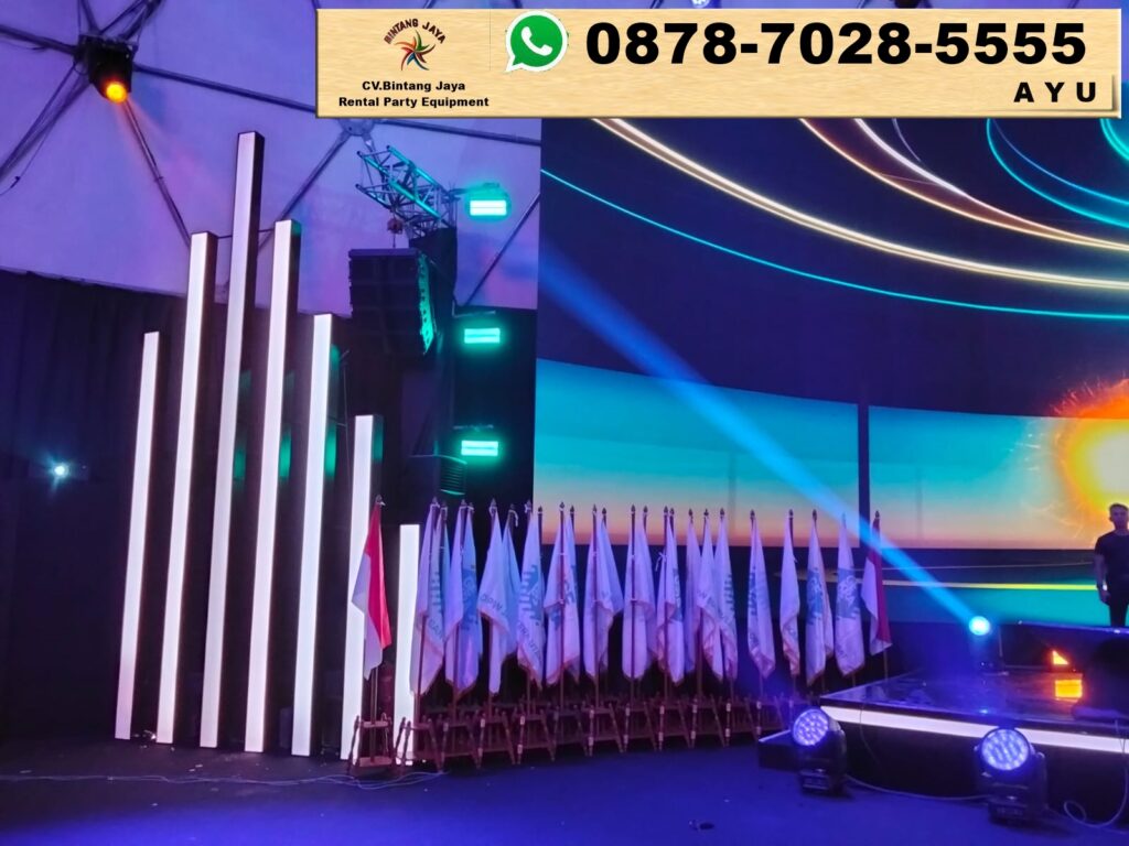 Sewa Tiang Pataka atau Bendera VIP Kayu Jakarta