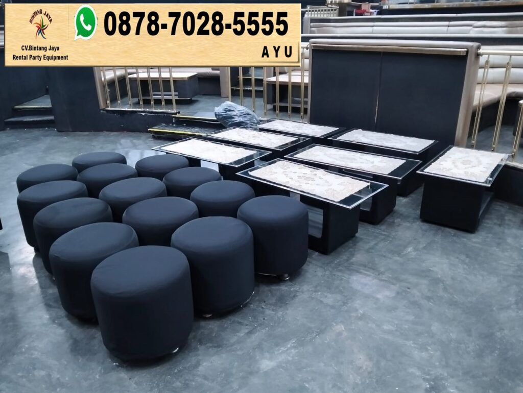 Jasa Sewa Puff Hitam Silinder Bandung