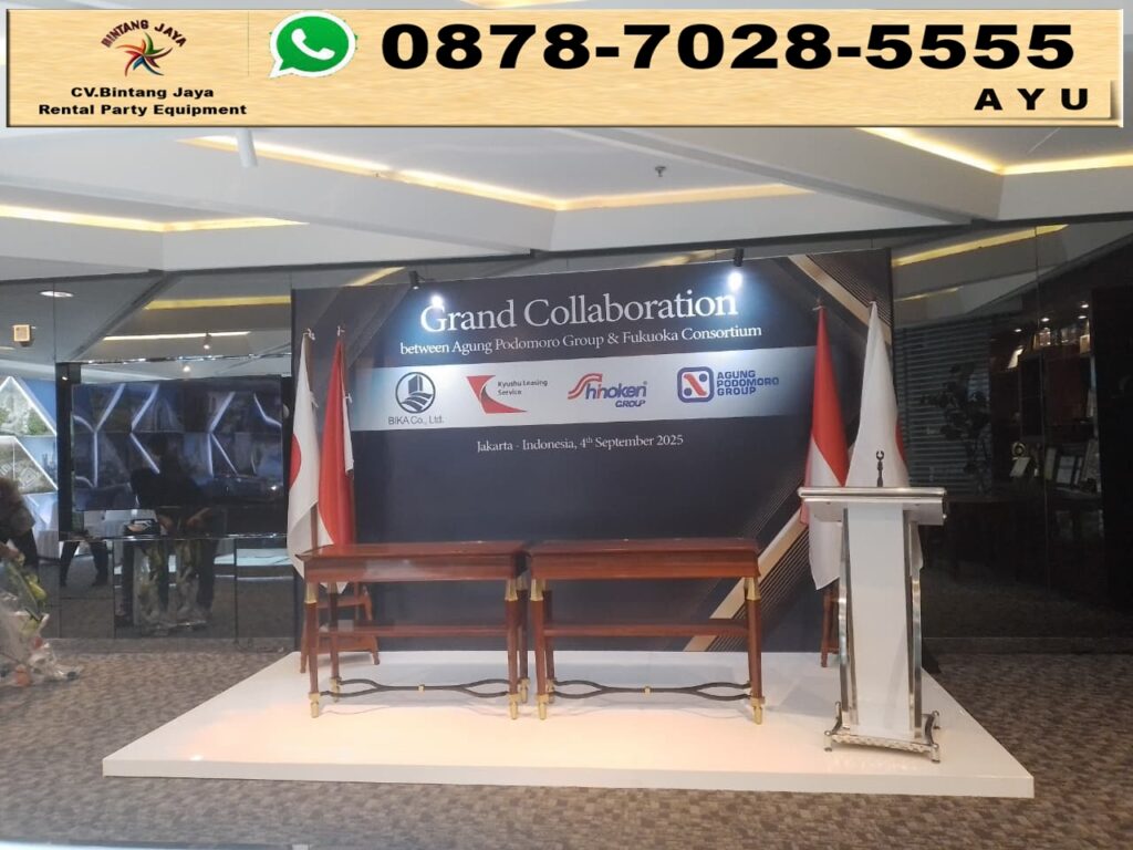 Jasa Sewa Panggung Backdrop Dan Podium Event Di Tangerang