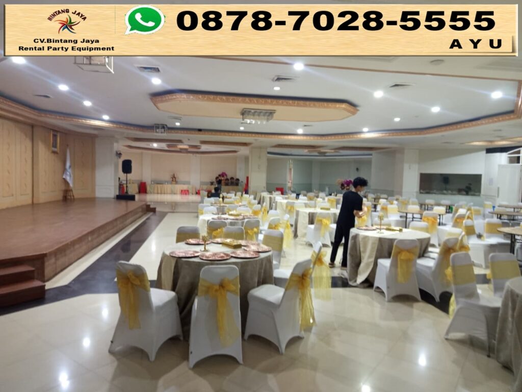 Jasa Sewa Round Table Kursi Cover Event Kemenpora Jakarta